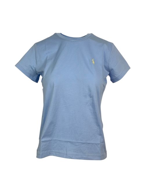 t-shirt donna mezza manica azzurro Ralph Lauren | 211B14605019